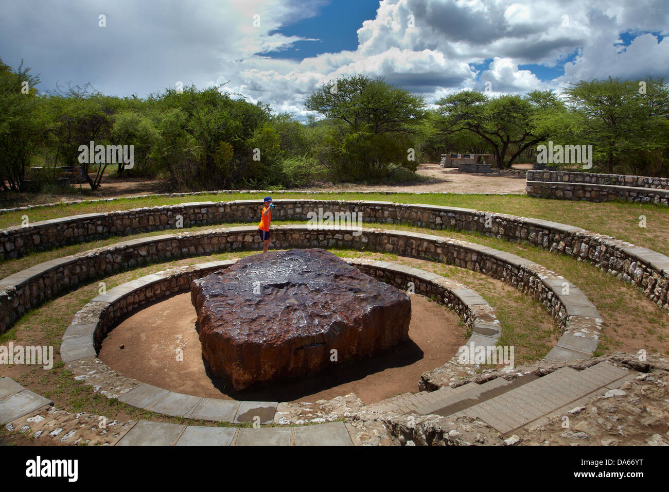 Hoba Meteorit (weltweit größte), in der Nähe von Grootfontein, Otjozondjupa Region, Namibia, Afrika Stockfoto