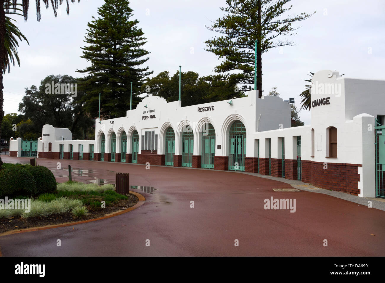 Eingangstor zum Oval Perth, Western Australia, Australia Stockfoto