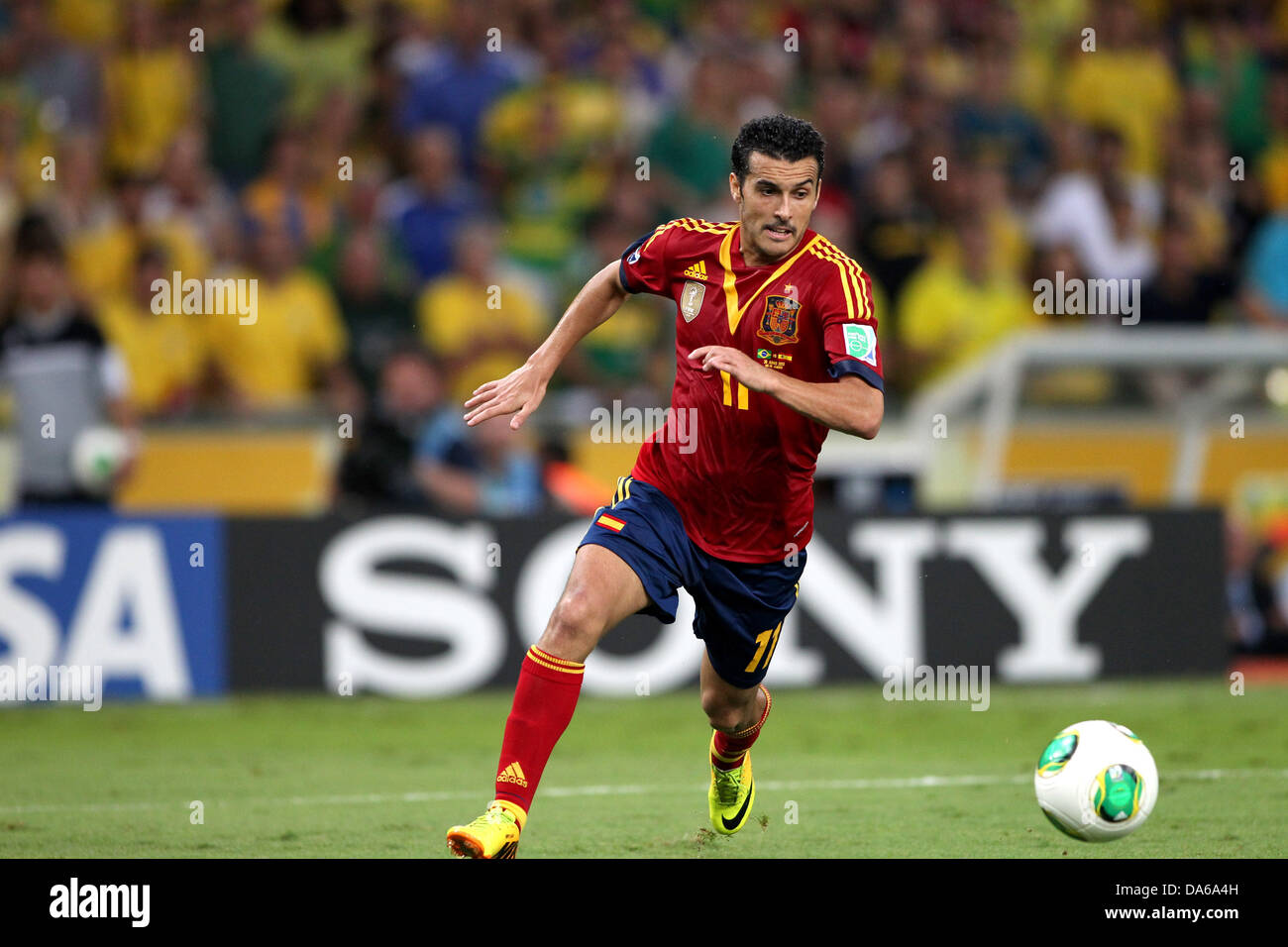 Pedro Rodriguez (ESP), 30. Juni 2013 - Fußball / Fußball: FIFA Confederations Cup Brasilien 2013 abschließende match zwischen Brasilien 3: 0 Spanien im Estadio Do Maracana in Rio De Janeiro, Brasilien. (Foto von Shin-Ichiro Kaneko/AFLO) Stockfoto
