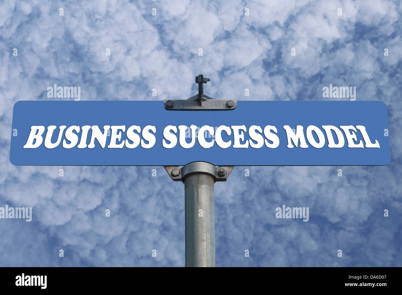 Geschäftlichen Erfolg Modell Straßenschild Stockfoto