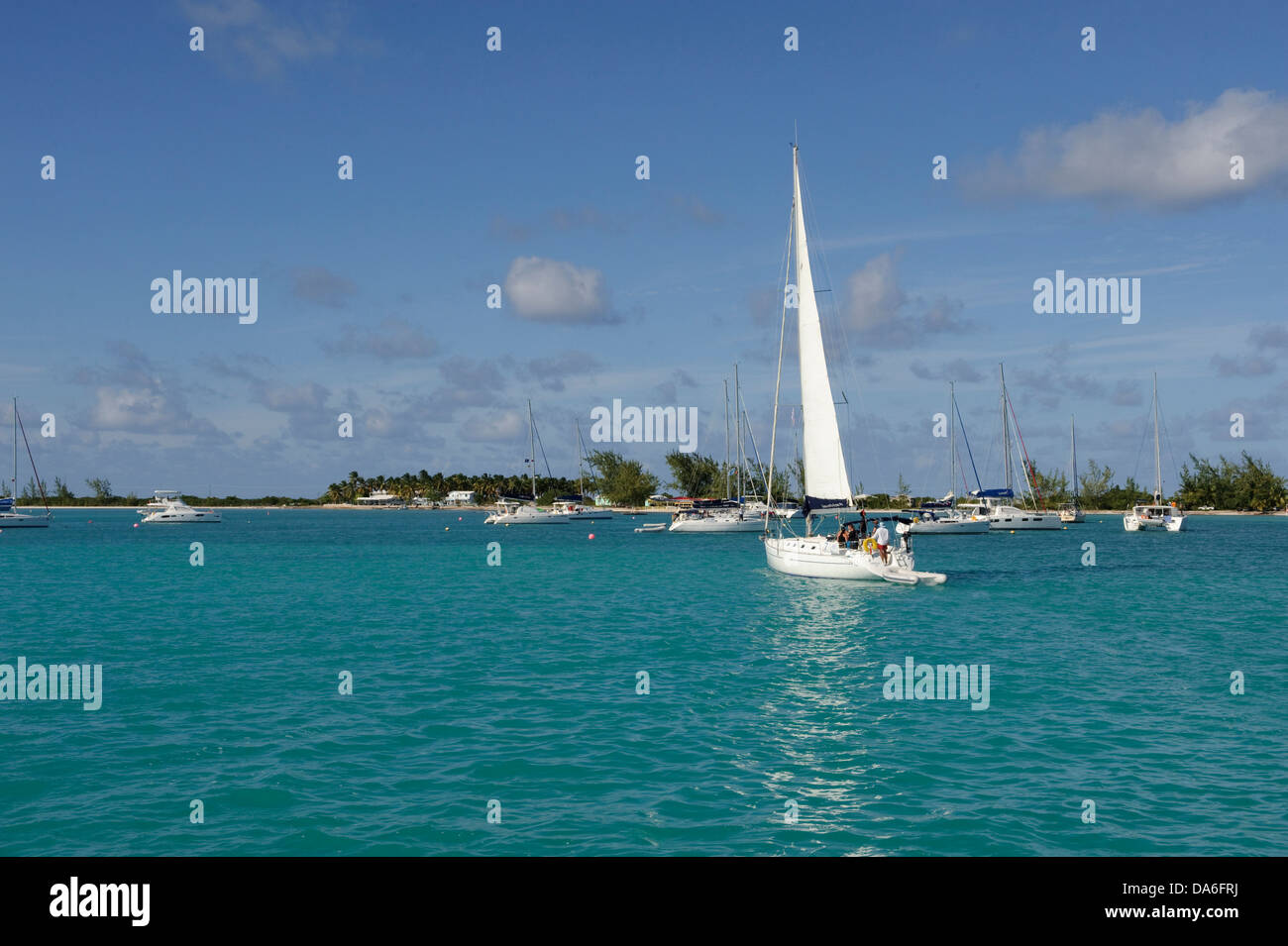 BVI, Britische Jungferninseln, Virgin Islands, British Virgin Islands, Insel, Insel, Anegada, Karibik, Meer, Segelboot, Segeln, Stockfoto
