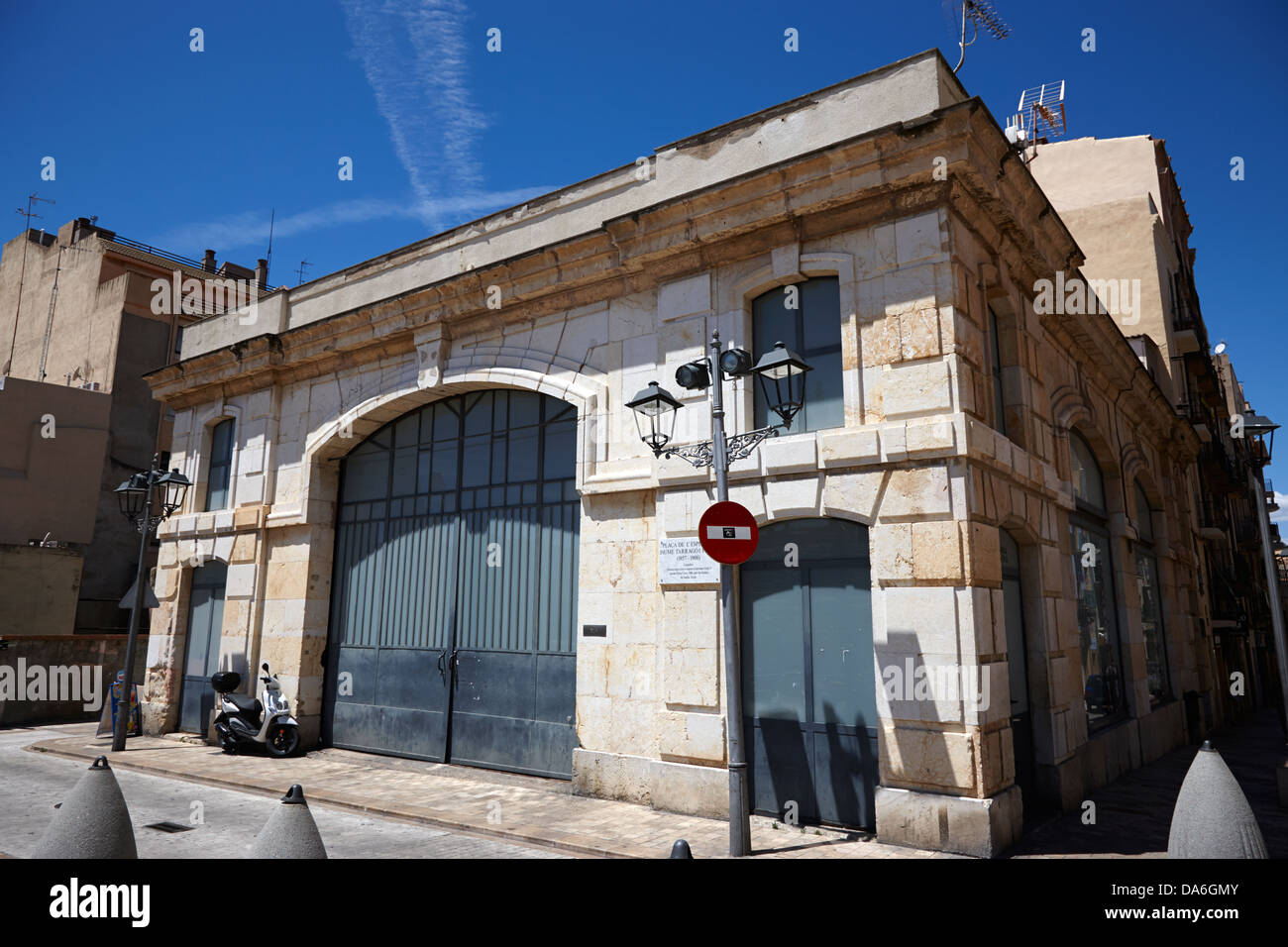 Lokalen De La Colla Jove Xiquets de Tarragona-Tarragona-Katalonien-Spanien Stockfoto