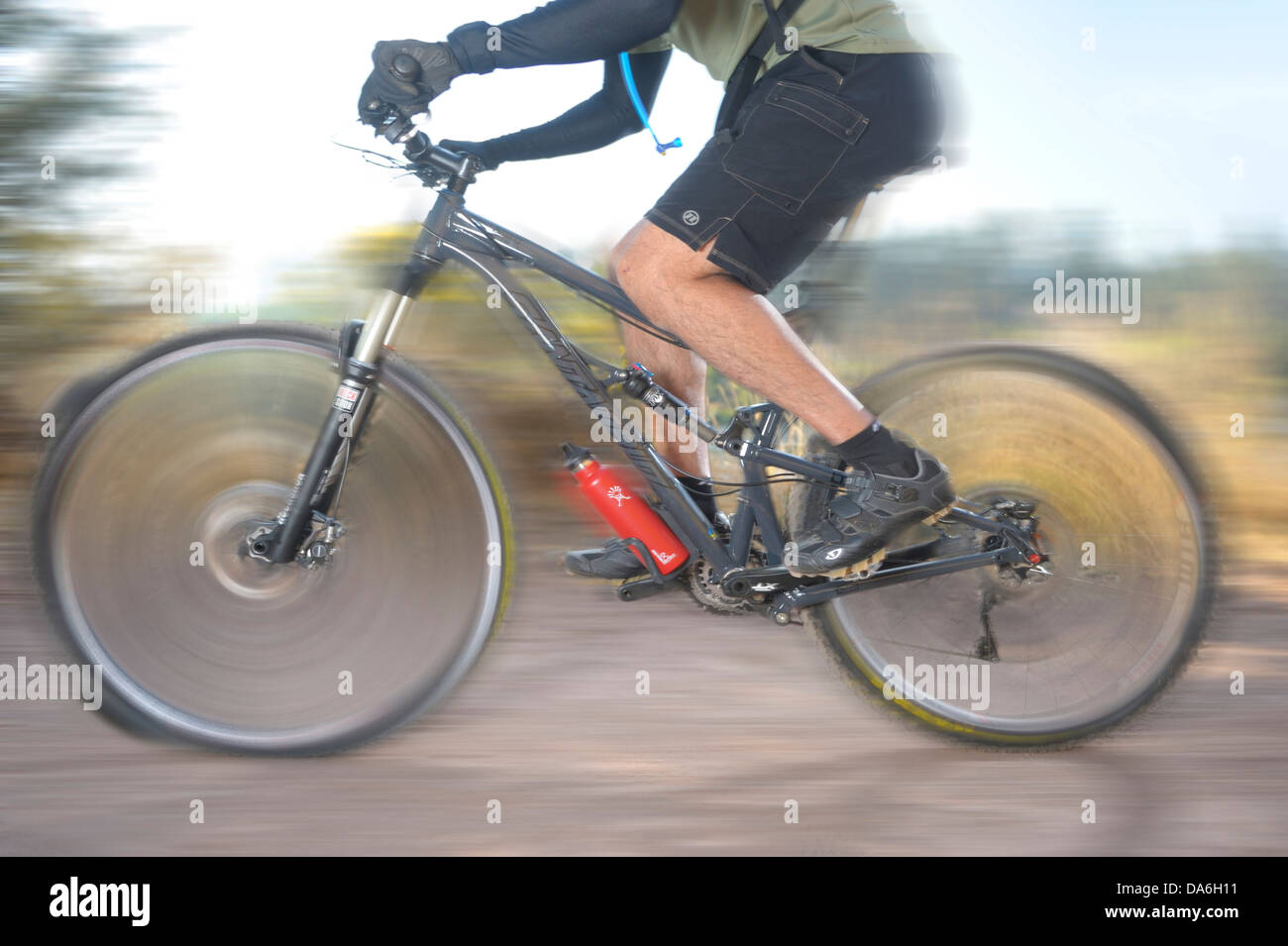 USA, USA, Amerika, Oregon, Motorrad, Fahrrad, Menschen, Sport, Radfahren, Wasser Flasche, hydro-Kolben Stockfoto