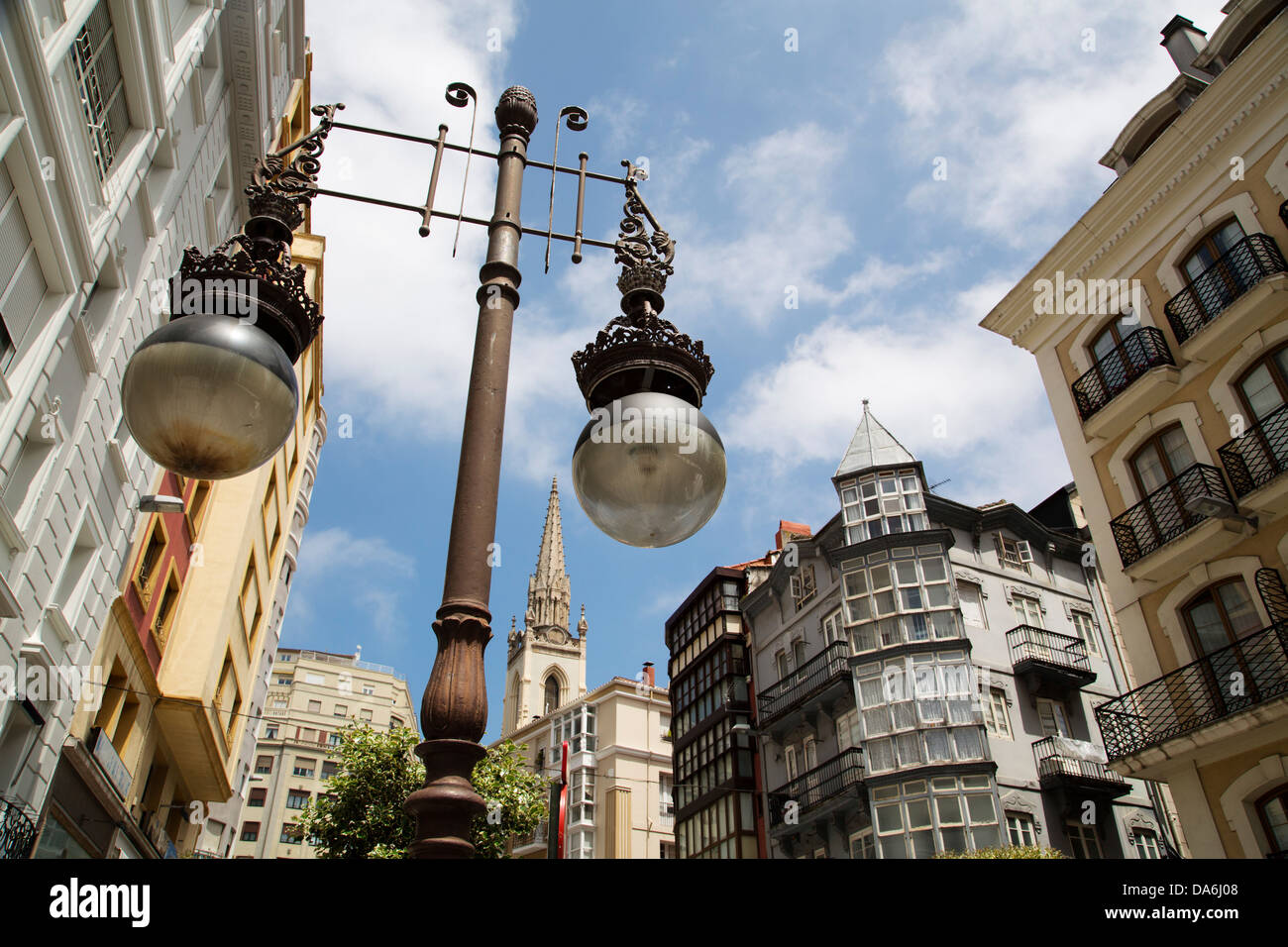 Historische Touristenzentrum Cantabria Santander Spanien Stockfoto
