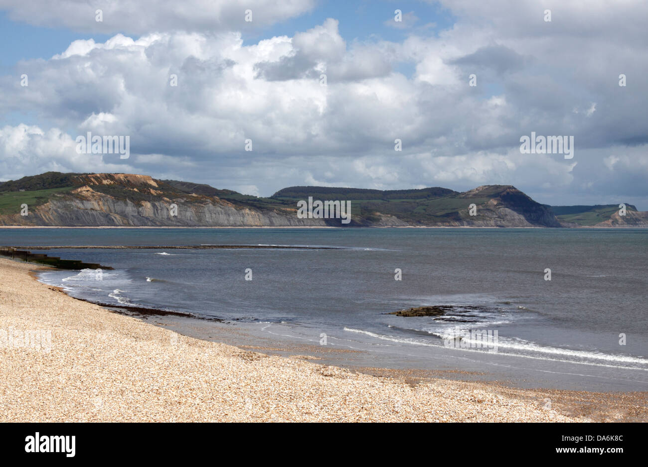 DER JURASSIC COAST VON LYME REGIS DORSET. VEREINIGTES KÖNIGREICH. Stockfoto