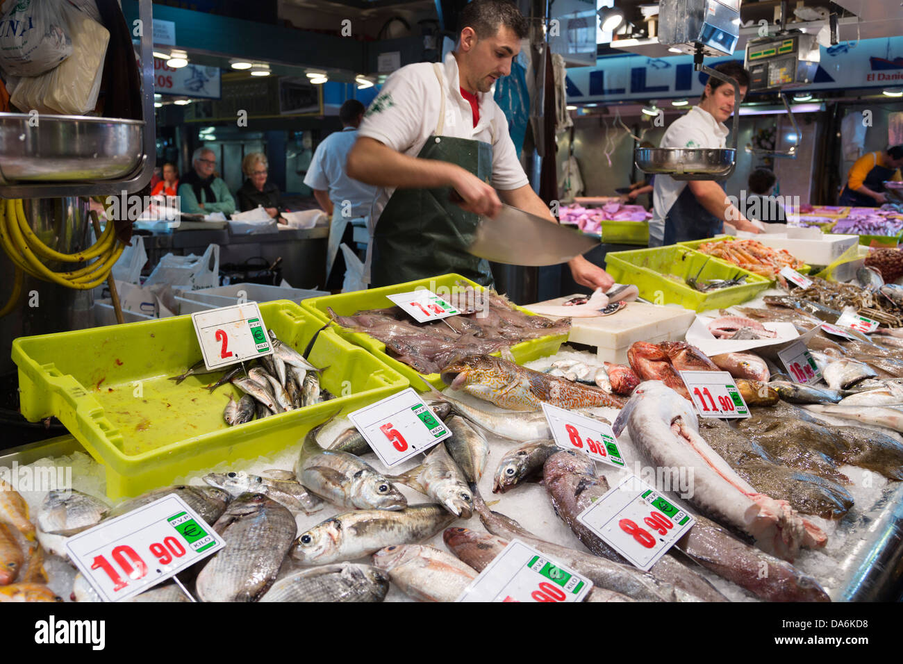 La Esperanza Fischmarkt Santander Kantabrien Spanien Stockfoto