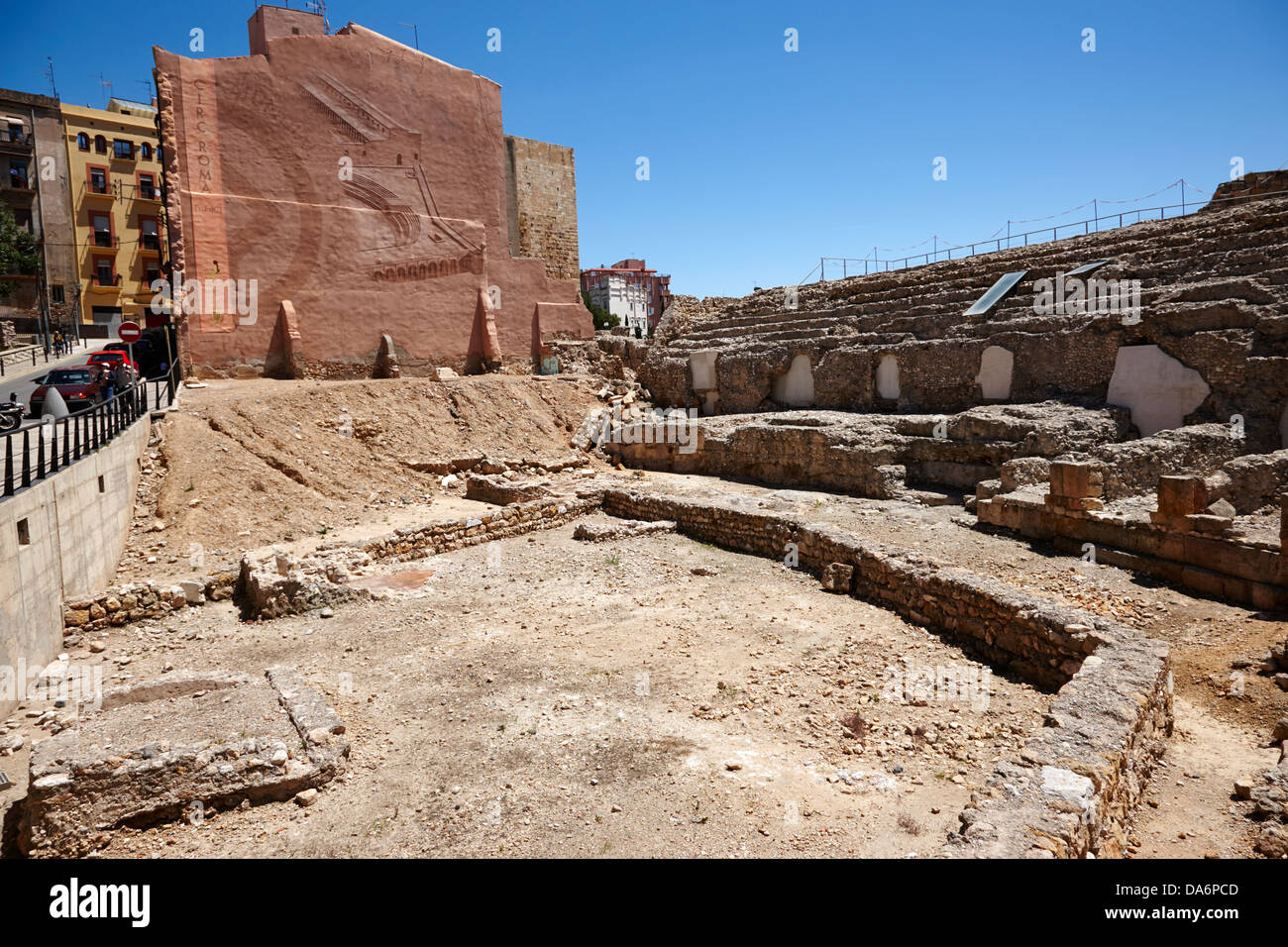 römischen Zirkus Ruinen von Tarraco Unesco World Heritage Site Tarragona Katalonien Spanien Stockfoto