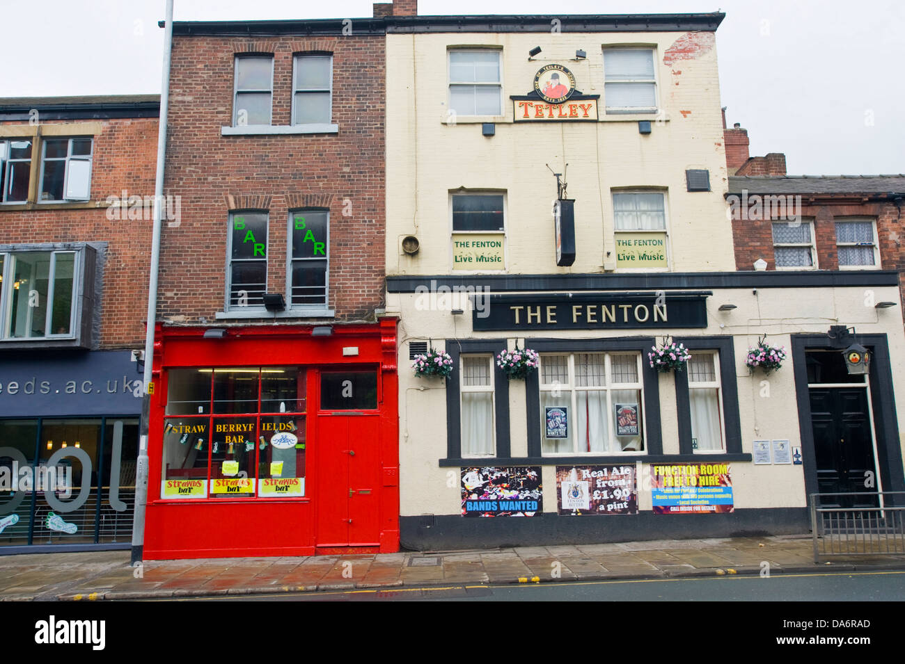 Außenseite des dem FENTON Pub in der Nähe Uni in Leeds West Yorkshire England UK Stockfoto