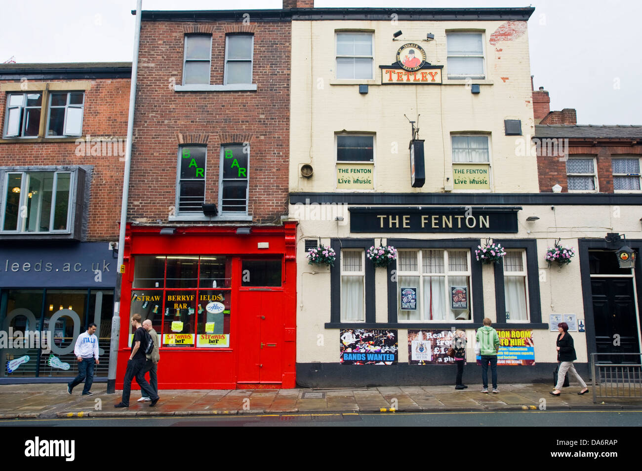Außenseite des dem FENTON Pub in der Nähe Uni in Leeds West Yorkshire England UK Stockfoto