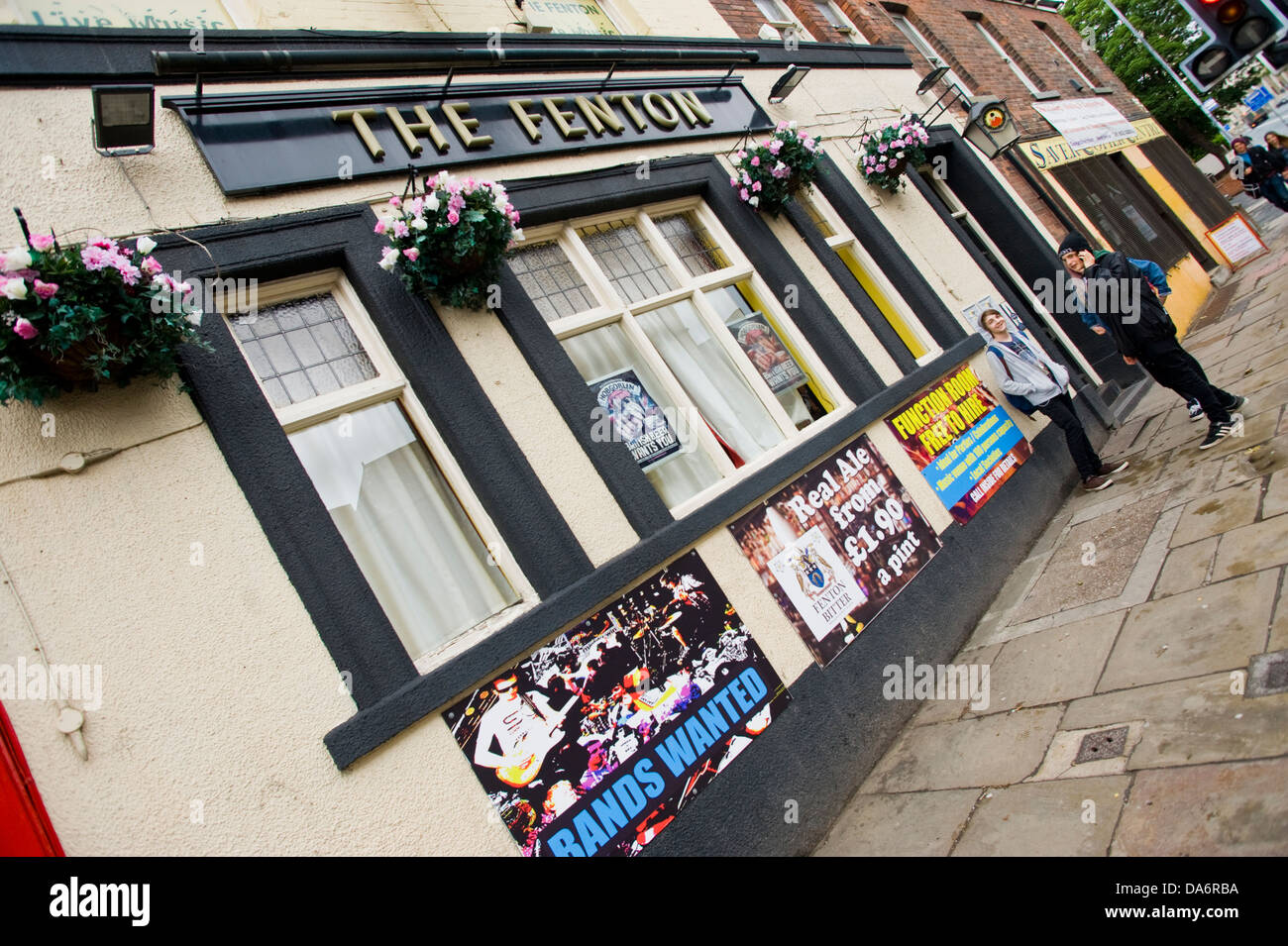 Außenseite des dem FENTON Pub in der Nähe Uni in Leeds West Yorkshire England UK Stockfoto