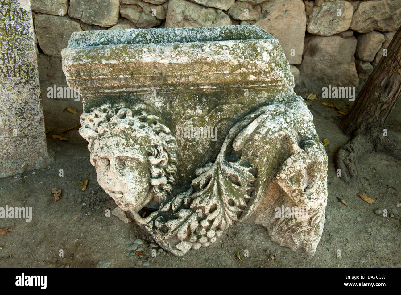 Ägypten, Provinz Osmaniye, Im Garten des Bekci (Ruinenwächters) Im Dorf Dilekkaya Vor der Stadtmauer des Antiken Anazarbos Stockfoto