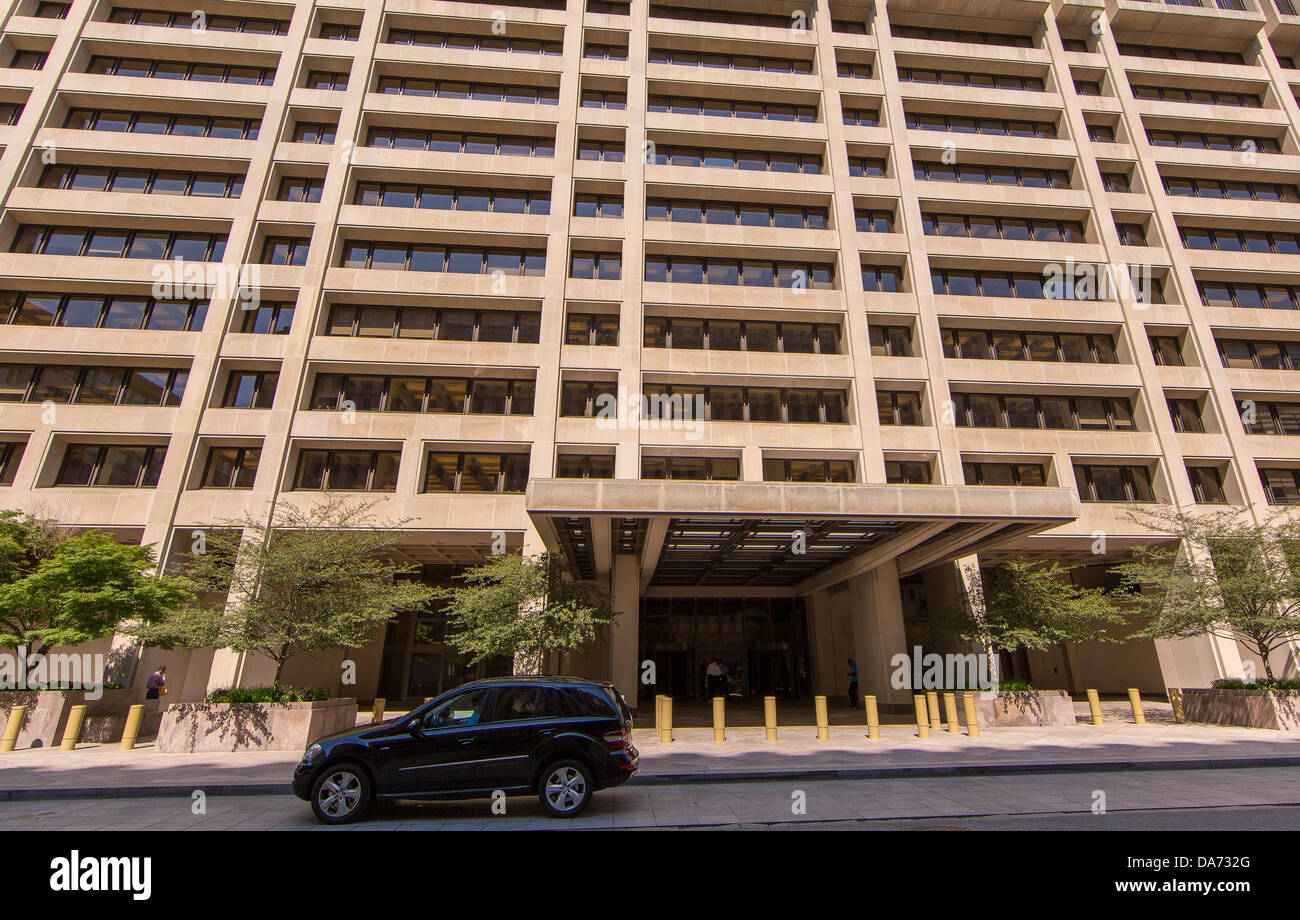 WASHINGTON, DC, USA - International Monetary Fund, Gebäude, auch bekannt als IMF. Stockfoto