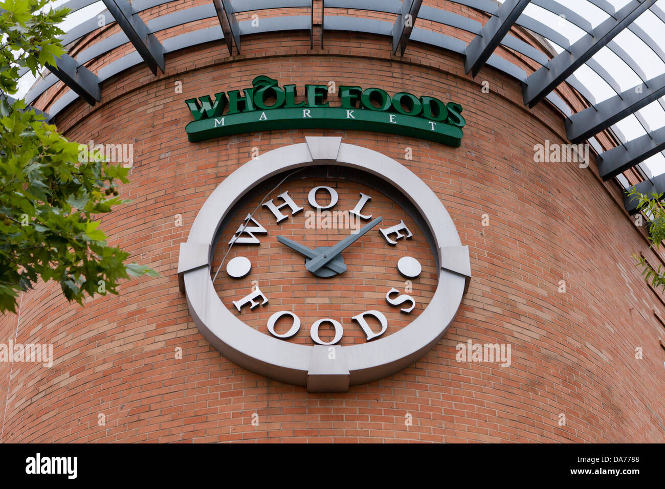 Ganze Foods Market Zeichen Stockfoto