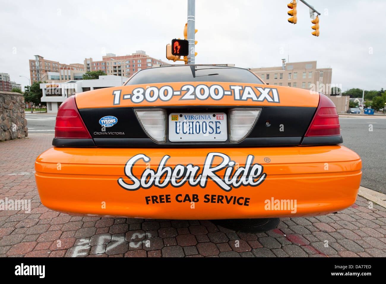 SoberRide-taxi Stockfoto