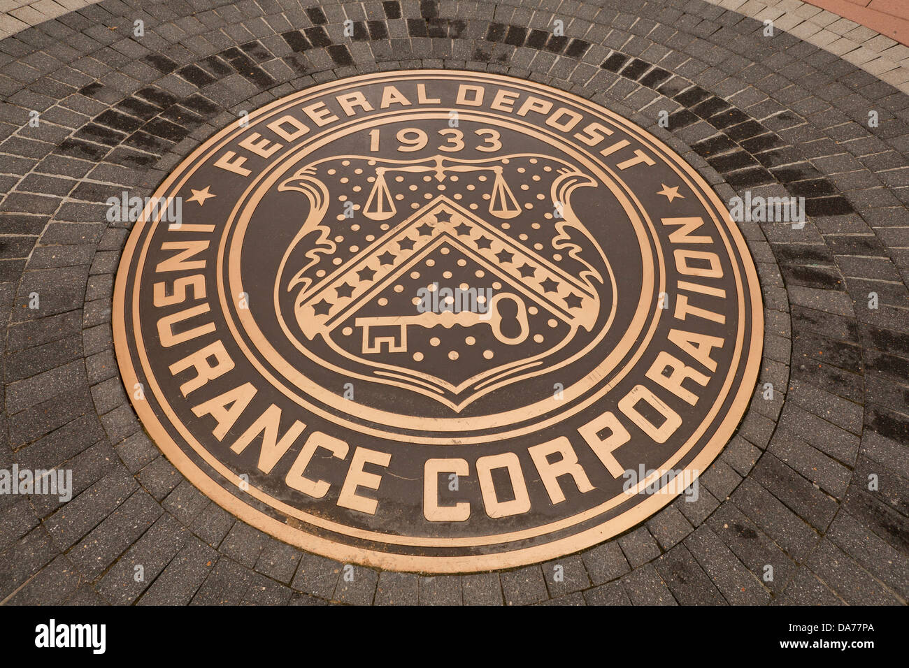 FDIC-Dichtung Stockfoto