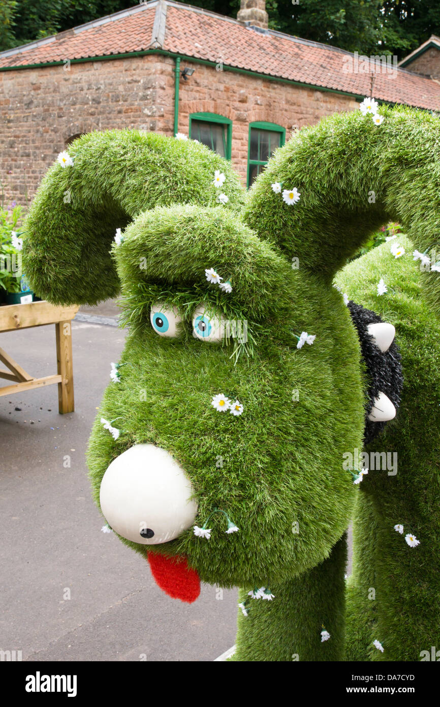 Gromit Unleashed ist ein Kunstprojekt für Wallace und Gromits Grand Appell, das Bristol Krankenhaus Kinderhilfswerk Geldbeschaffung. Stockfoto