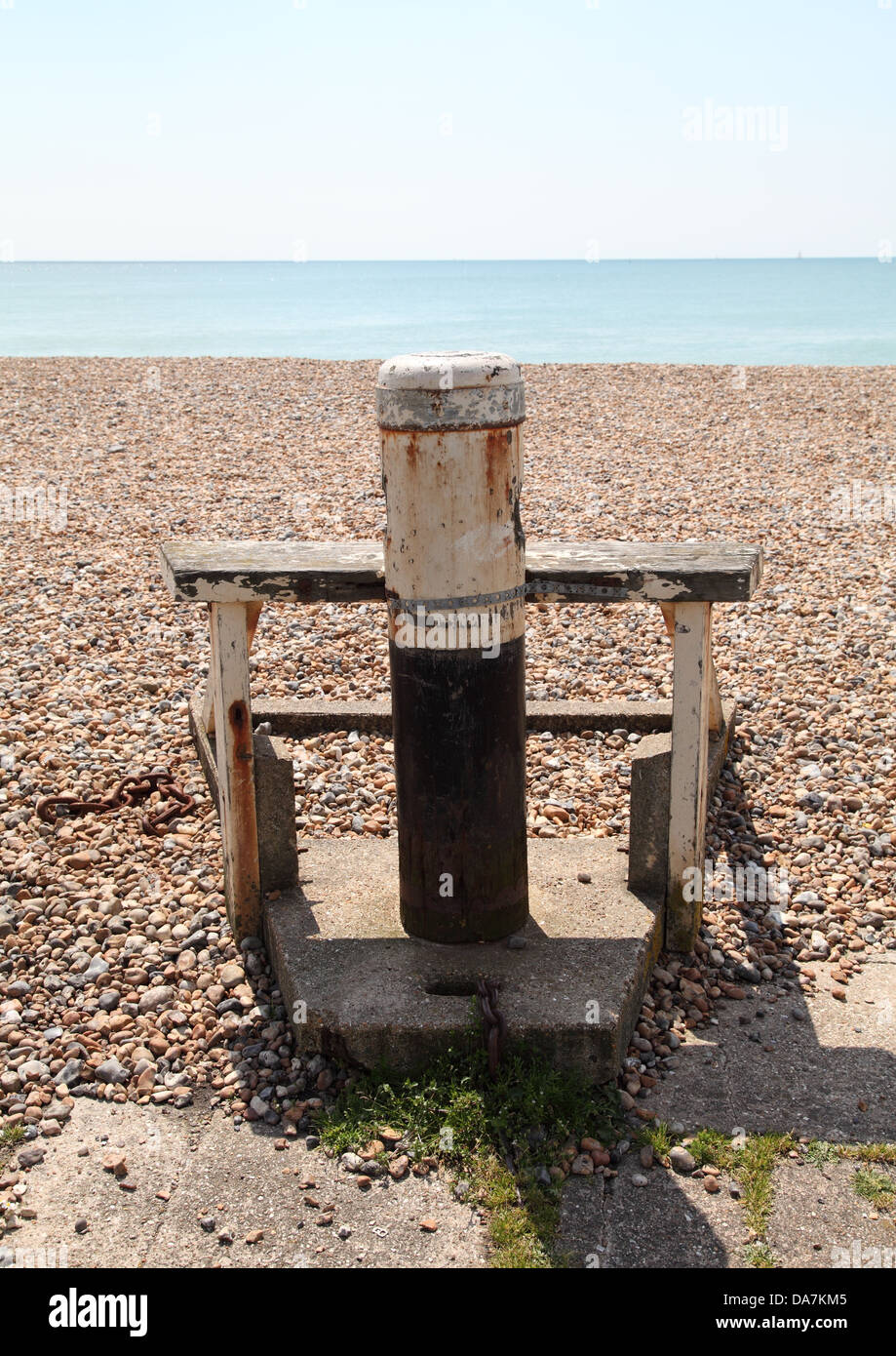 Viktorianische Winde, Worthing direkt am Meer Stockfoto