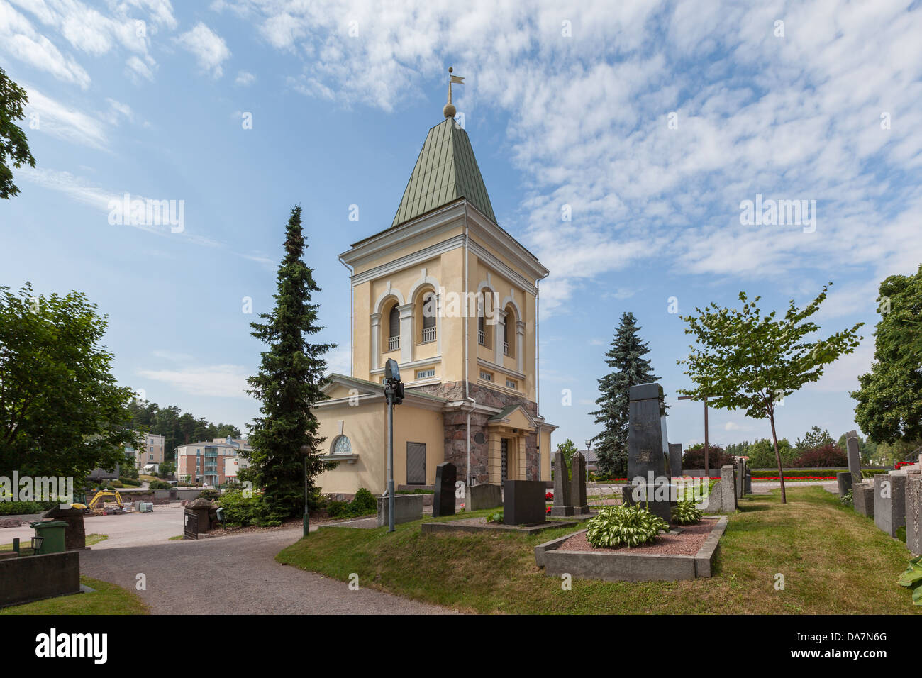 Kirkkonummi St. Michaelskirche Stockfoto