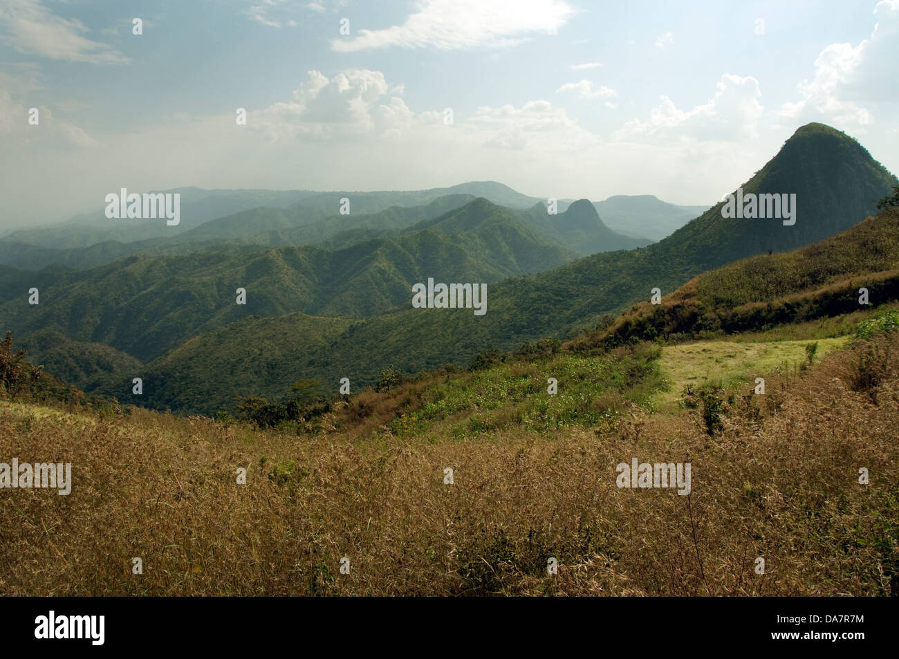 Berglandschaft, Nationalitäten der Südstaaten und die Region der Völker Äthiopien Stockfoto