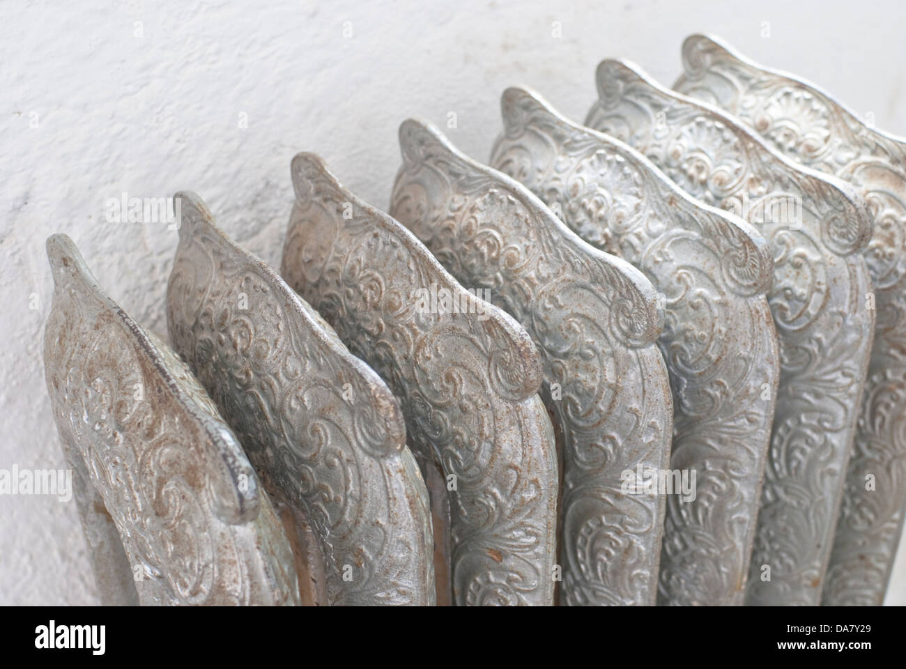 Die altmodische Heizkörper wurden verwendet, um die Haftanstalten in der alten Idaho State Penitentiary in Boise, Idaho erhitzen. Stockfoto