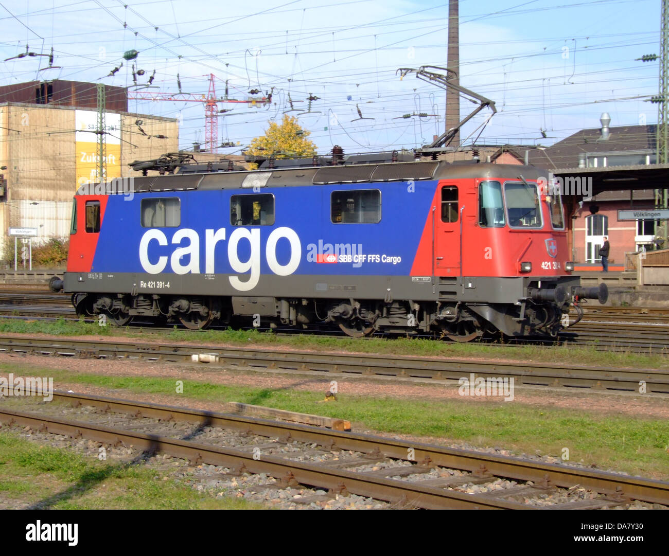 SBB CFF FFS Cargo Re 421 391-4 p1 Stockfoto