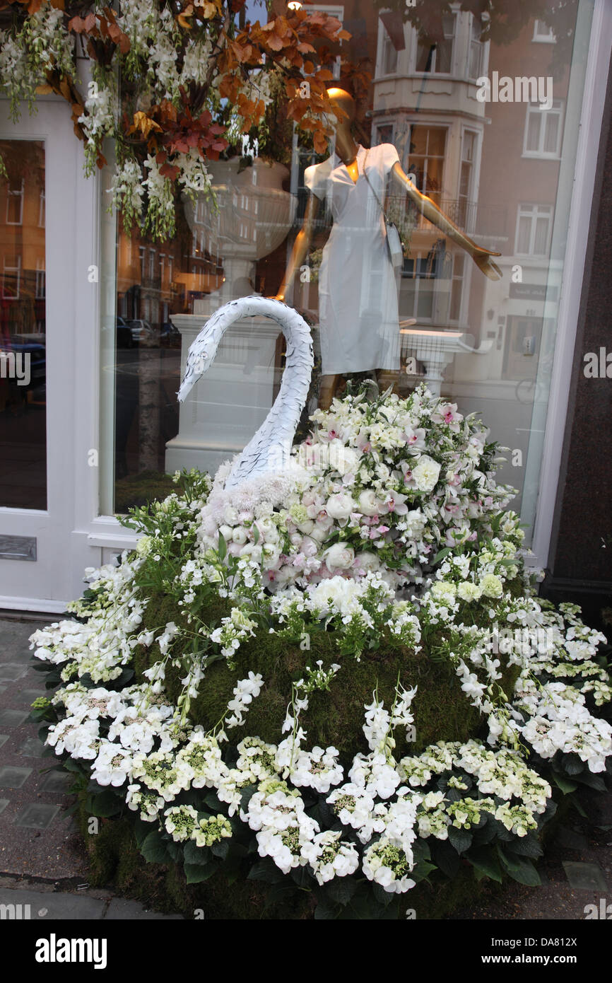 Browns floral Pflaster Display Sloane Street bei der Chelsea Flower Show 2013 Stockfoto