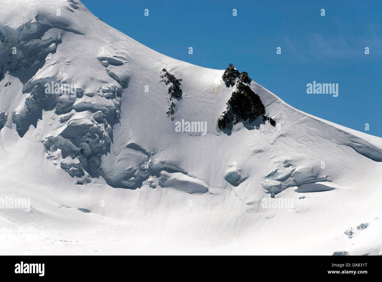 Französischen Alpen, Chamonix Mont Blanc, Aiguille du Midi Stockfoto