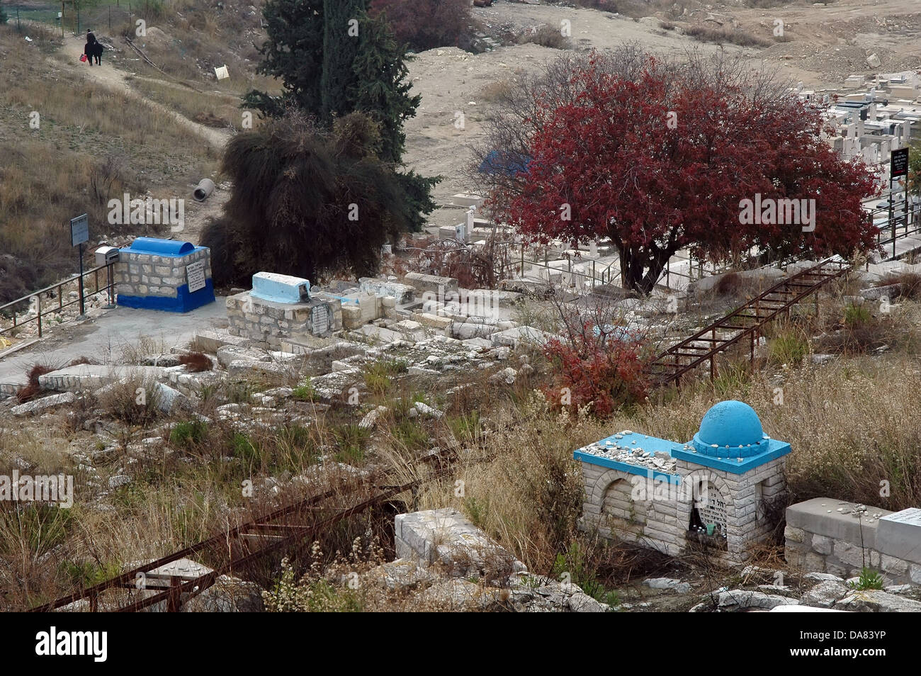 Gerechten Gräber in Safed, Israel Stockfoto