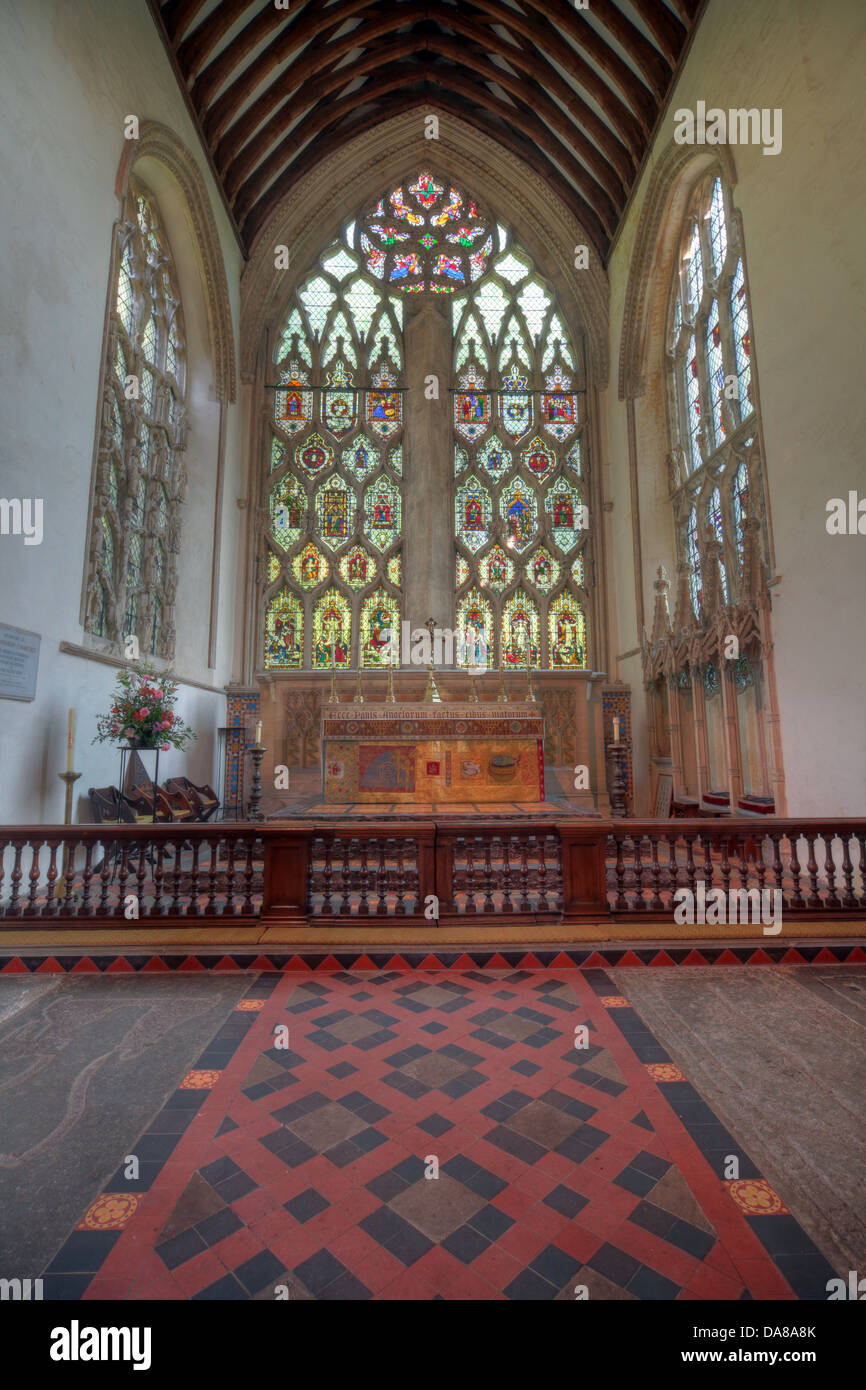 Hauptaltar aus der Kapelle von St. Peter & St Paul, Pfarrkirche, Dorchester auf Themse, England, UK Stockfoto