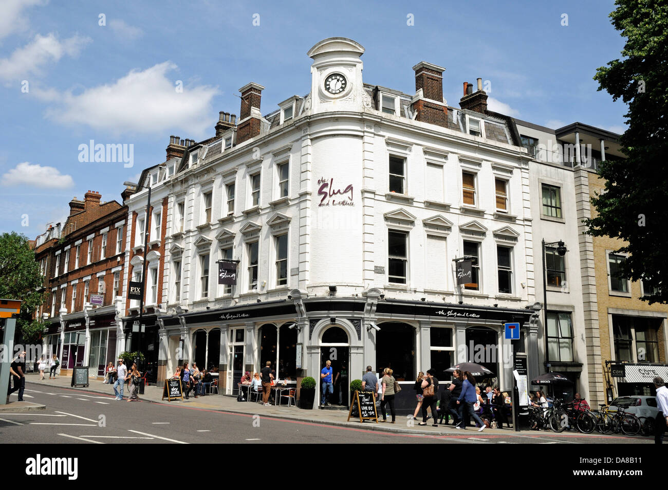 Die Slug und Salat, Gastwirtschaft Kneipe oder Bar in Upper Street, Islington London England UK Stockfoto