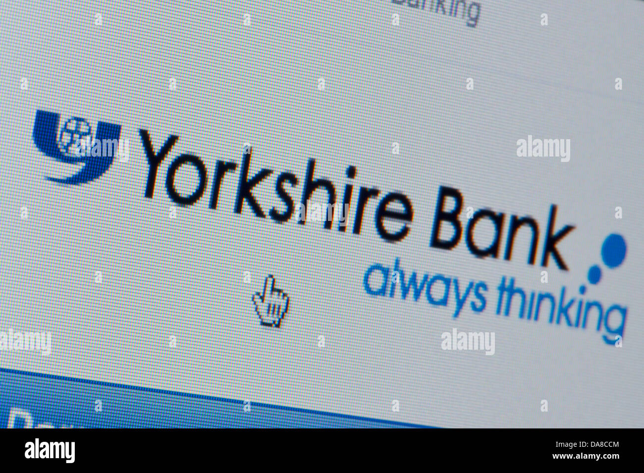 Nahaufnahme von Yorkshire Banklogo wie auf ihrer Website zu sehen. (Nur zur redaktionellen Verwendung: print, TV, e-Book und redaktionelle Webseite). Stockfoto