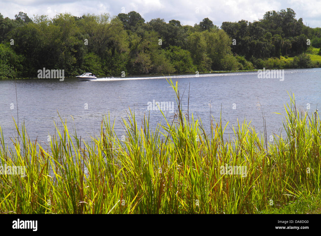 Florida LaBelle, Caloosahatchee River Wasser, Boot, Besucher Reise Reise Reise Tourismus Wahrzeichen Kultur Kultur Kultur, Urlaub Gruppe Peop Stockfoto