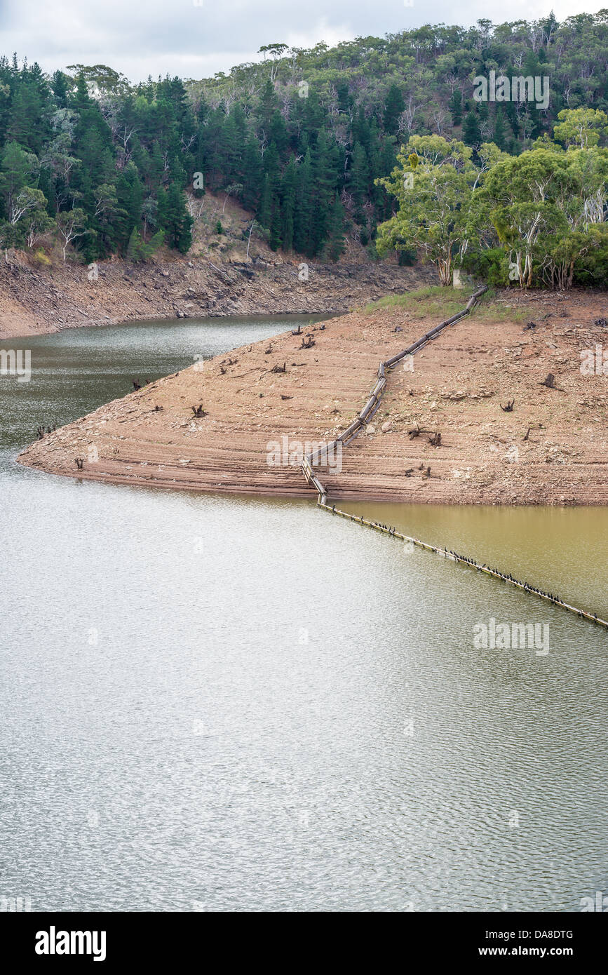 Das Mt Bold Reservoir in der Mt hohen reicht, South Australia größten Wasserspeicher. Stockfoto