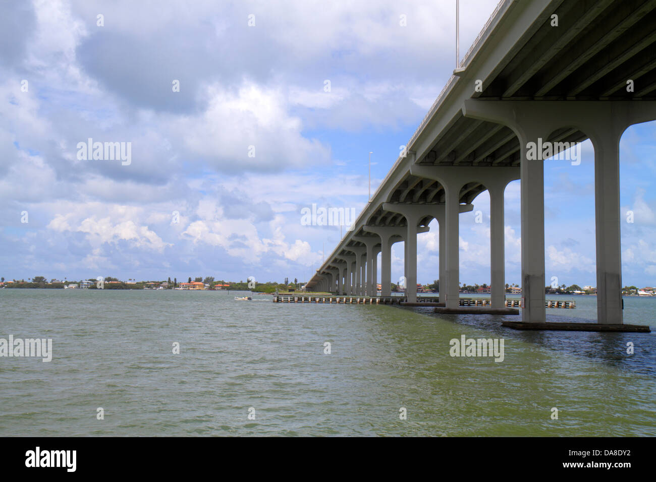 Florida Saint St. Petersburg, Belleair Beach Causeway, Gulf Intracoastal Bridge, Besucher reisen Reise Tour touristischer Tourismus Wahrzeichen Kultur Stockfoto