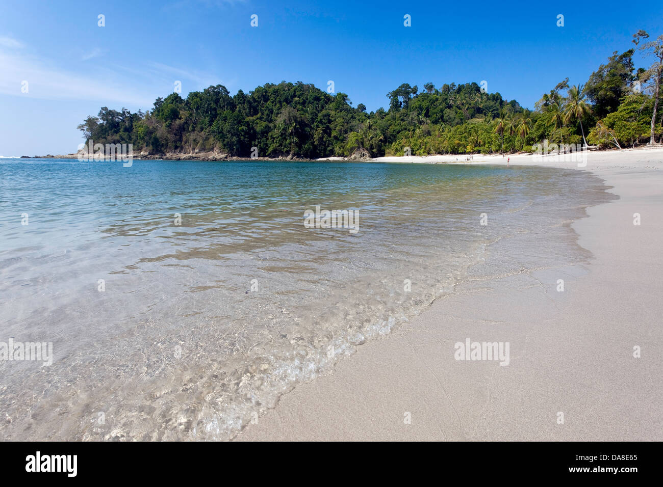 Unberührten Strand, Manuel Antonio Nationalpark, Costa Rica Stockfoto