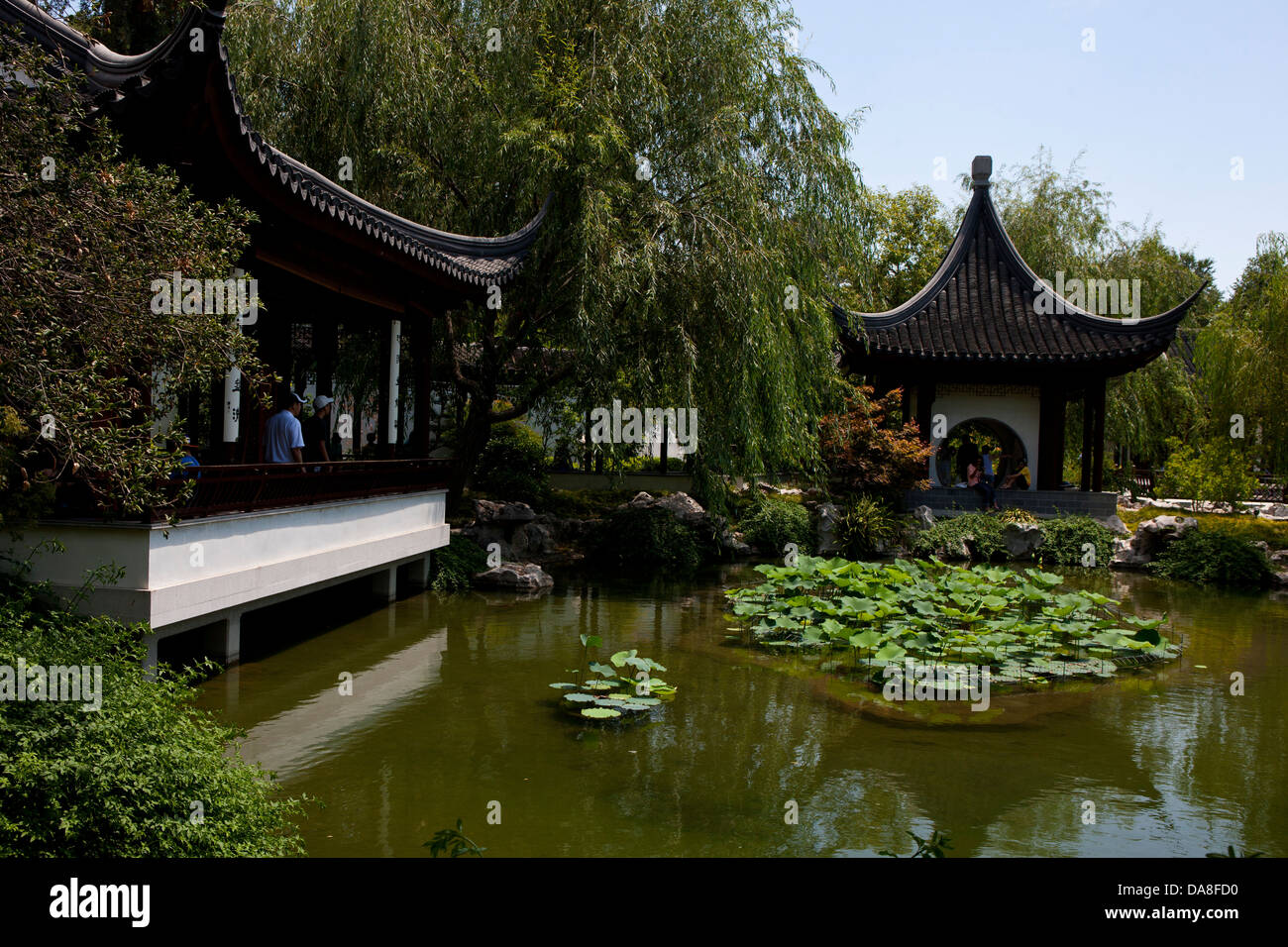 Chinesischer Garten, der Huntington Library, Art Collection, und der Botanische Garten von San Marino, Kalifornien, Vereinigte Staaten von Amerika Stockfoto