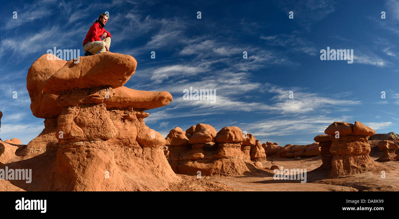 USA, USA, Amerika, Utah, Hanksville, Nordamerika, vier Ecken, Colorado Plateau, Goblin, Tal, Staatspark, erosi Stockfoto