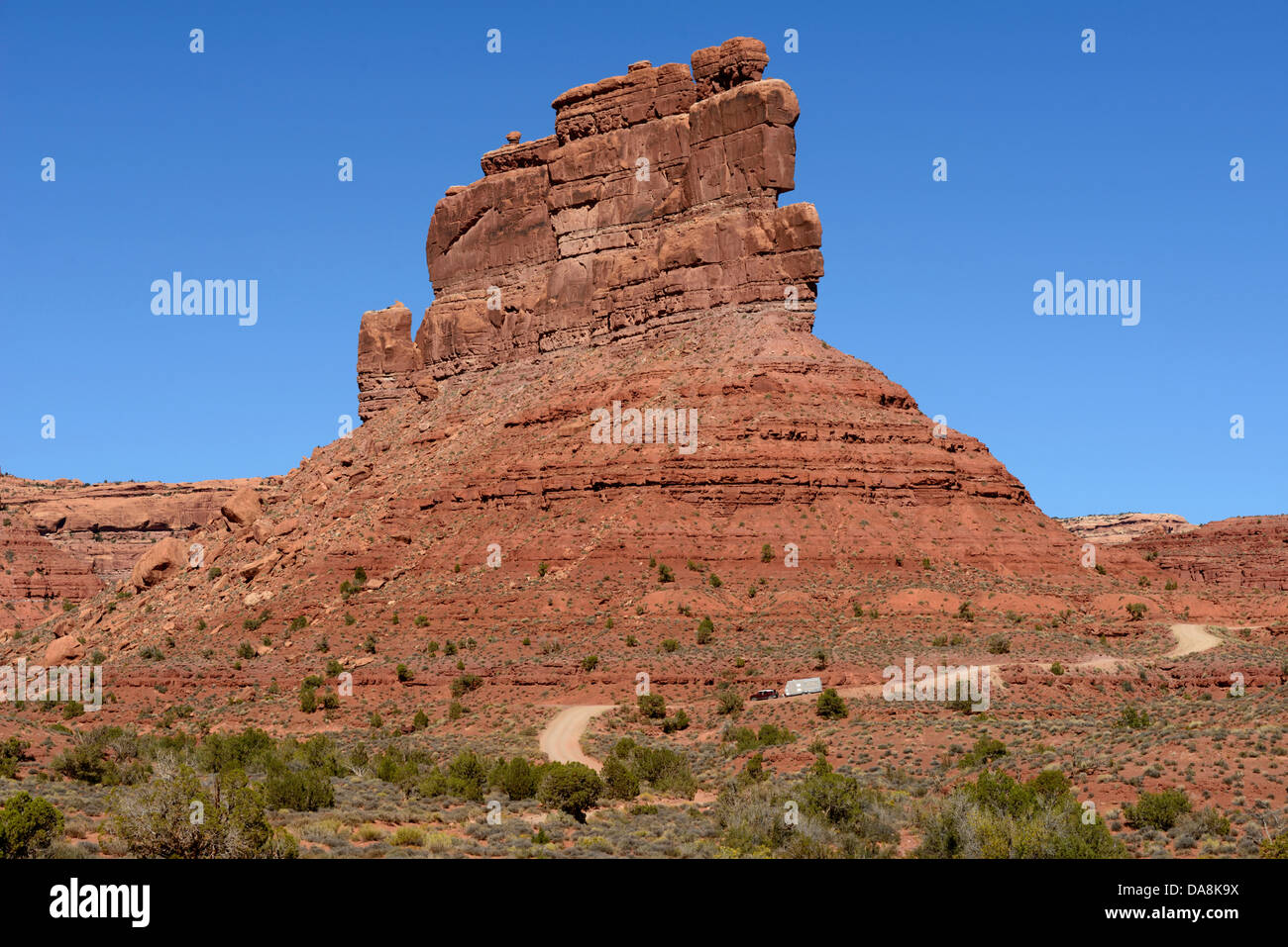 USA, USA, Amerika, Utah, Mexican Hat, Nordamerika, vier Ecken, Colorado Plateau, San Juan County, Garten des G Stockfoto