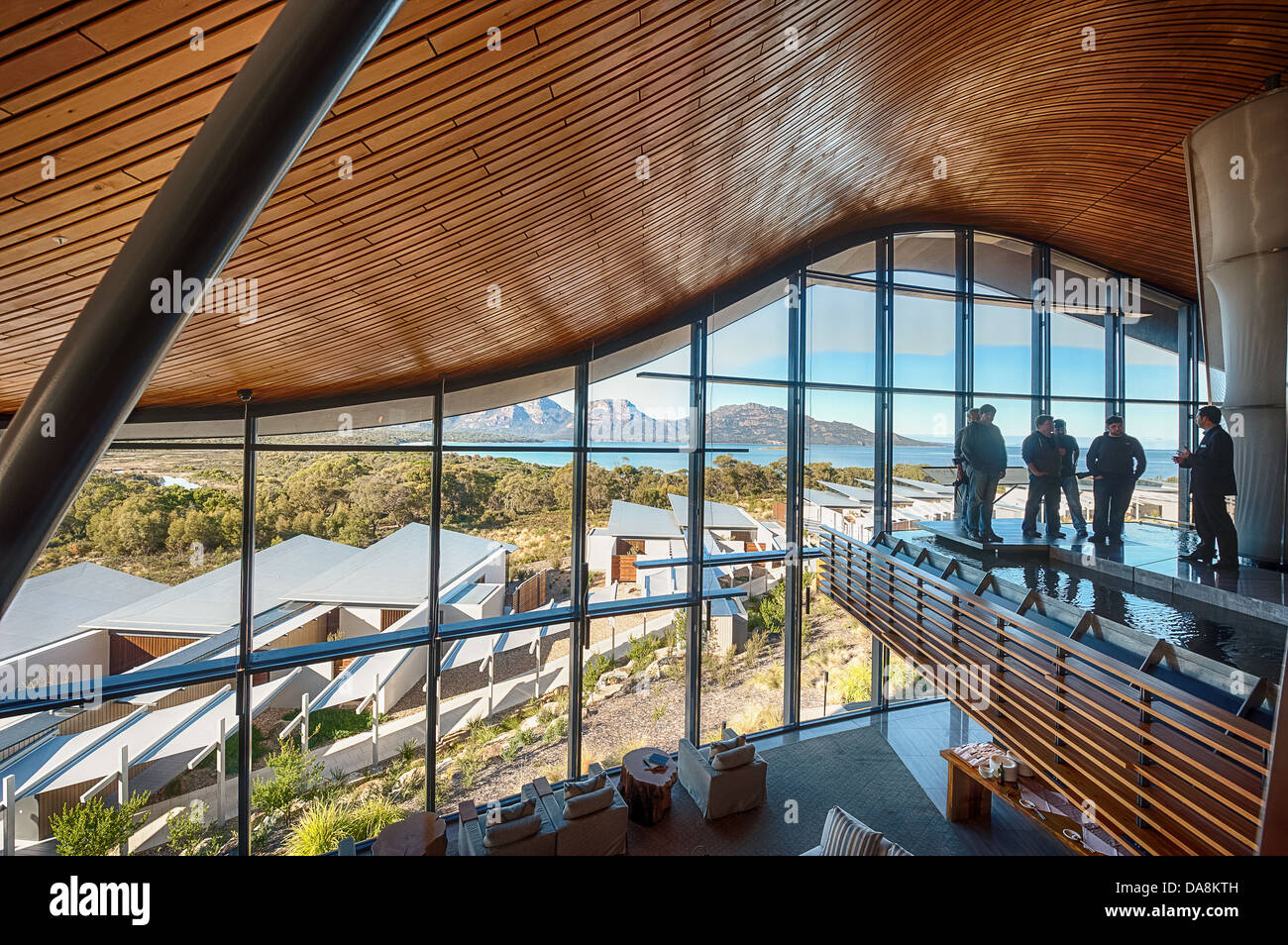 Saffire Freycinet, Luxus Lodge Unterkunft im Freycinet National Park Tasmanien, Australien. Stockfoto