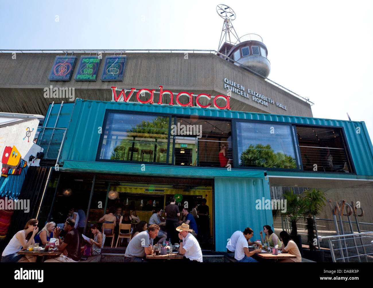 Wahaca Pop-up-mexikanisches Restaurant in South Bank, London Stockfoto