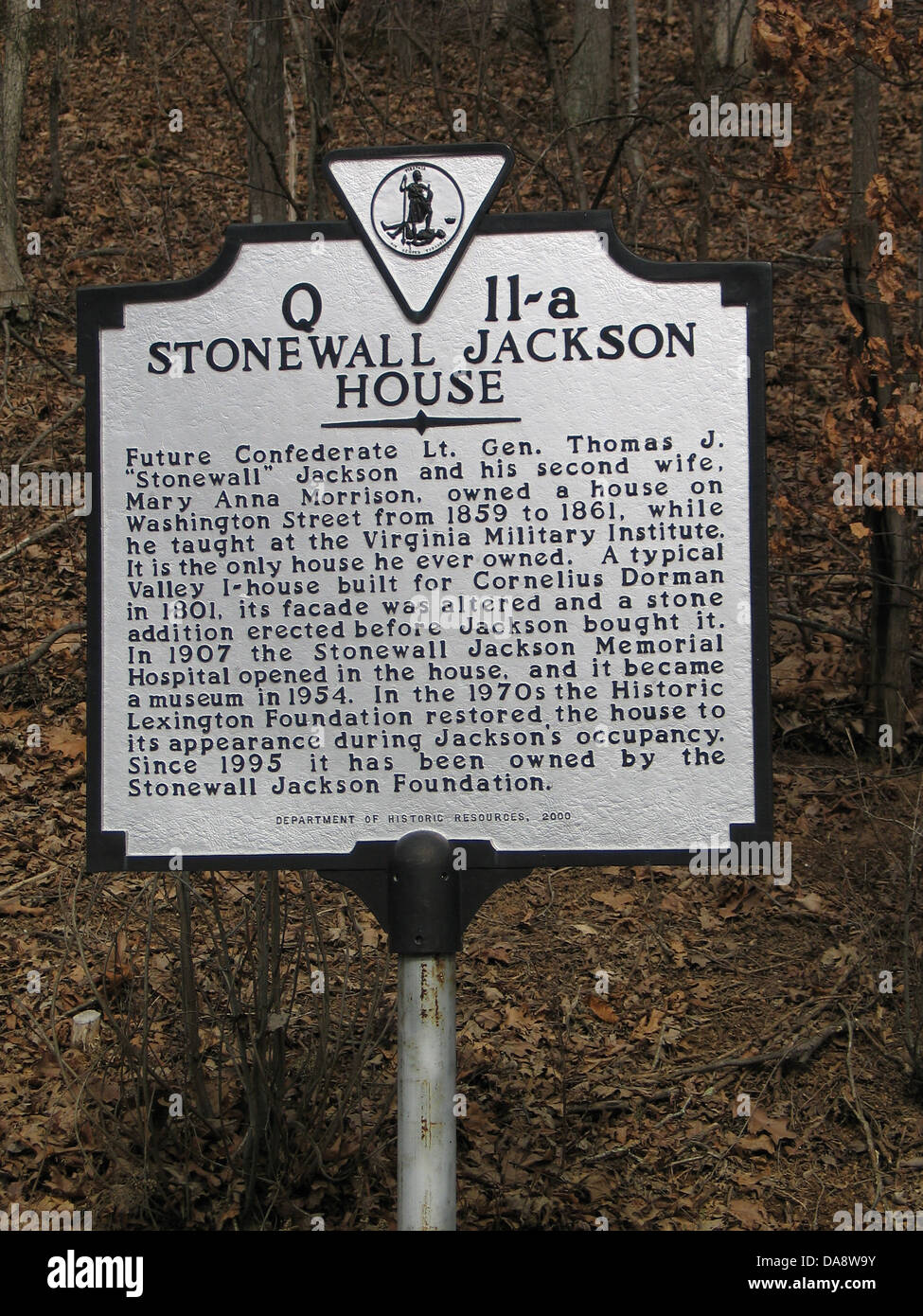 STONEWALL JACKSON Haus Zukunft konföderierte Generalleutnant Thomas J. "Stonewall" Jackson und seine zweite Frau, Mary Anna Morrison, hilfber Stockfoto