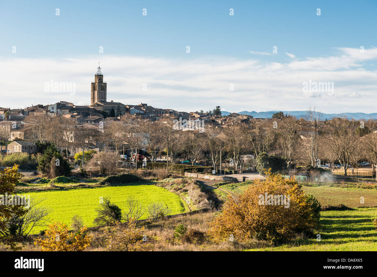 Dorf von Caux, Hérault, Languedoc-Roussillon, Frankreich Stockfoto