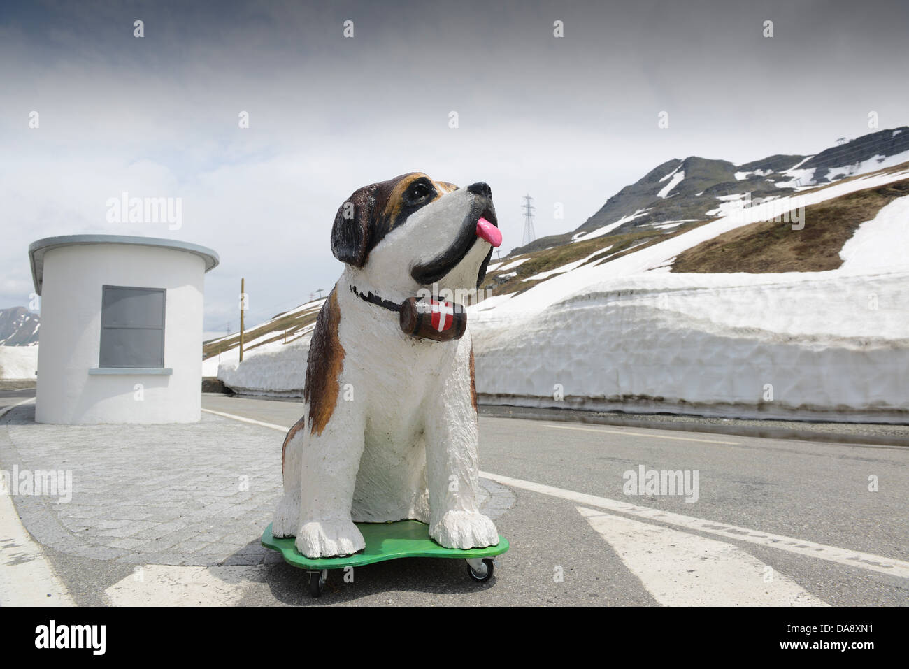 Der kleine St. Bernhard-Pass oder Col du Petit Saint Bernard oder Colle del Piccolo San Bernardo Stockfoto