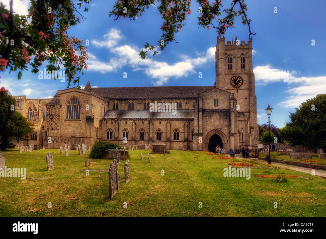 Christchurch Priory, Dorset, Großbritannien Stockfoto