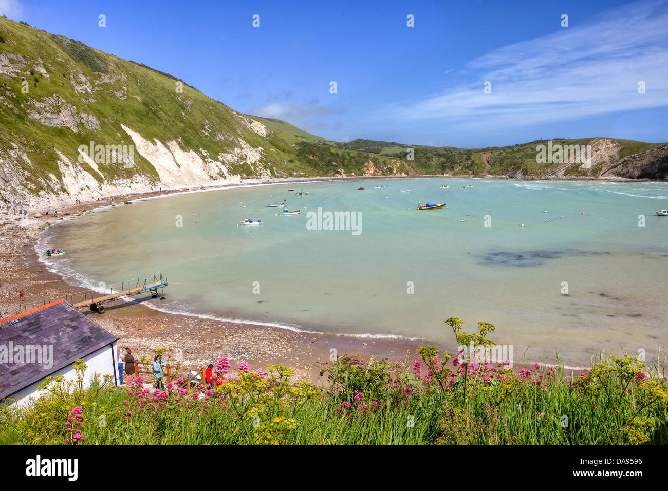 Lulworth Cove, Dorset, Großbritannien Stockfoto