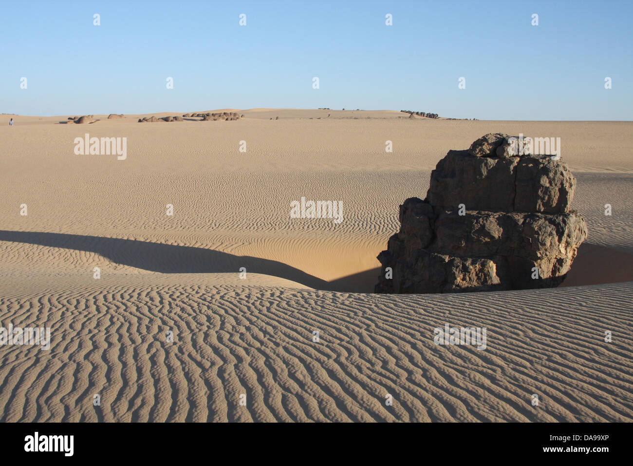 Algerien, Afrika, Nordafrika, Wüste, sand, Wüste, Sahara, Hoggar, Tamanrasset, Ahaggar, Felsen, Felsformation, Tassili du Hogga Stockfoto