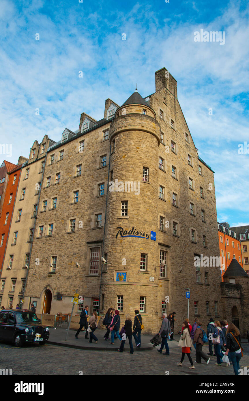 Royal Mile High Street Altstadt Edinburgh Schottland Großbritannien UK Europe Stockfoto