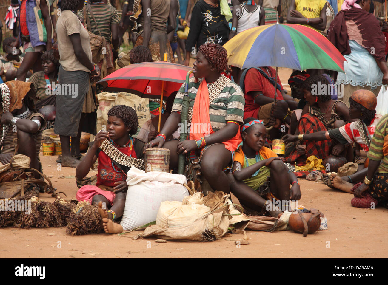 Äthiopien, Afrika, Südäthiopien, Schlüssel der Ferne, Key Afer, Stamm, Minderheit, Minderheit, Ethnologie, ethnologischen, ethnisch, native, pe Stockfoto