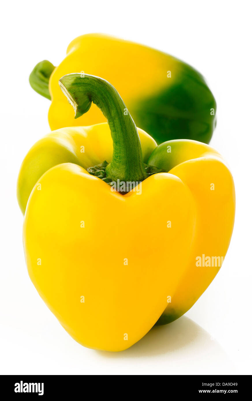 Paprika auf weißem Hintergrund Stockfoto