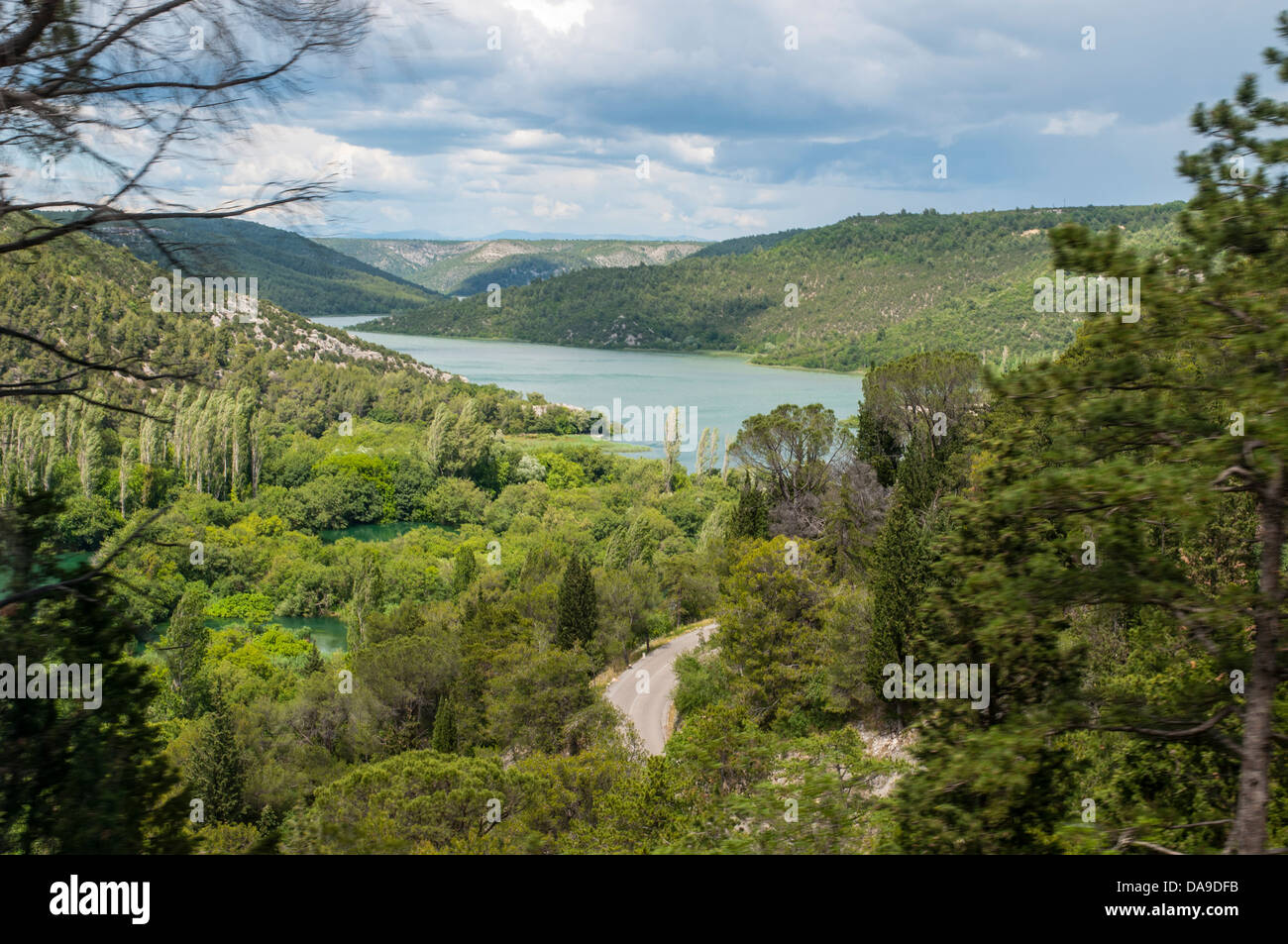 KRKA Nationalpark, Sibenik, Kroatien, Fernsehreihe, Dalmatien, Dalmatien, Winnetou-Filme Stockfoto
